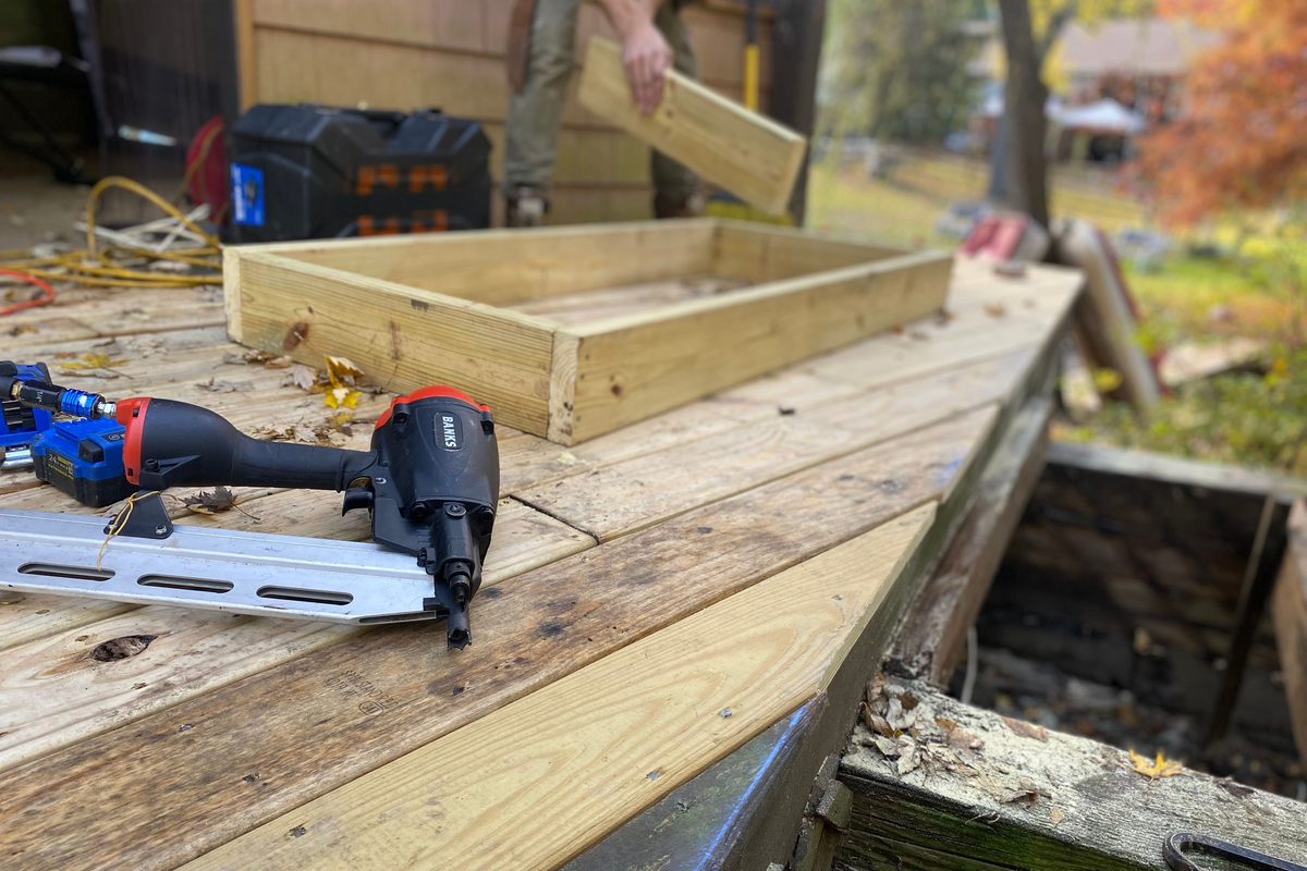 Repair and replace damaged timber decking